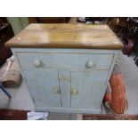 Victorian pine painted kitchen base