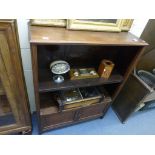 Mahogany Bookcase with Cupboards Below