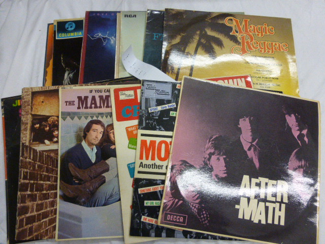 Vinyl - A first class collection of 17 lp's & approx 25 45's plus an EP. Lp's include Aftermath (