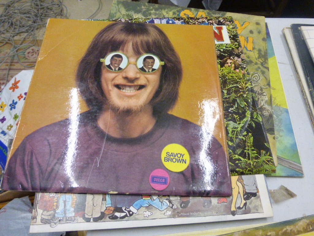 Vinyl - Six Savoy Brown lps including Felting Getting to the Point LK 4935 in boxed Decca, Looking
