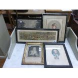 19th century Henry Alken Hunting Print plus Four Other 19th century Prints