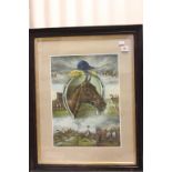 Framed and Glazed Print of The Grand National 1919
