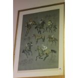 Limited Edition Signed Barbara Ripman Print of Famous Racehorses