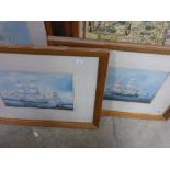 Four Framed and Glazed Prints of Sailing Ships