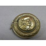 Brass vesta case depicting sailors