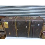 Wooden Bound Travelling Suitcase