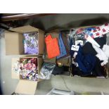 Four Boxes of a Closed Down Clothes Shop Stock, mainly Children's including Swimming Costumes,