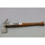 Vintage Fire Axe with Steel Blade and Wooden Handle