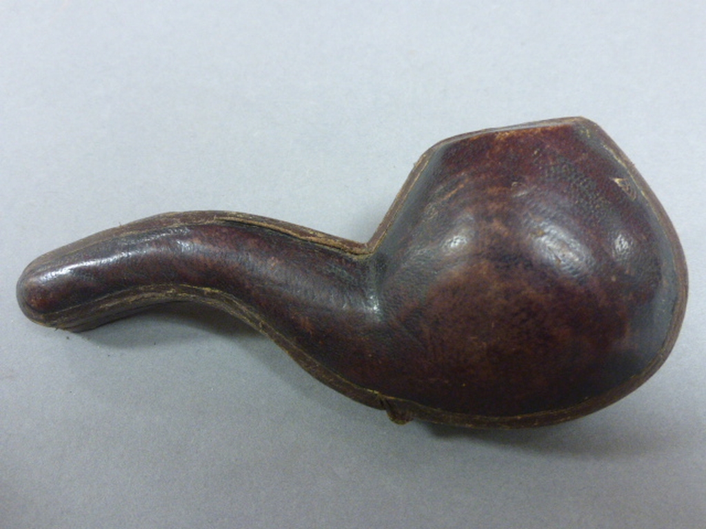 Cased Meerschaum Pipe with carved claw bowl, amber mouth piece and silver collar - Image 4 of 4