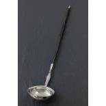 Georgian Silver Toddy Ladle with Twisted Horn Handle