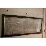 Oak Framed and Glazed 19th century Facsimile Copy of ' London in the reign of Queen Elizabeth of the