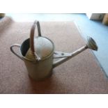 Vintage Zinc Watering Can with Rose