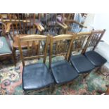 Set of 4 late Victorian Chairs