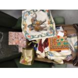 16 Jim Thompson Thai silk cushion covers and 3 similar cotton ones, with envelopes and a voile