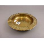 Brass Philips Lamps Advertising Ashtray