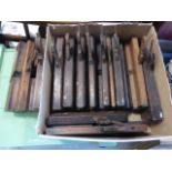 Tray of Wooden Working Planes (approx. 13)