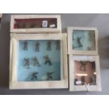 26 Vintage play worn Britains metal WWI & WWII figures including Ack Ack Detection Unit and