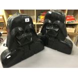 Two original Kenner Star Wars Darth Vader figure collector cases