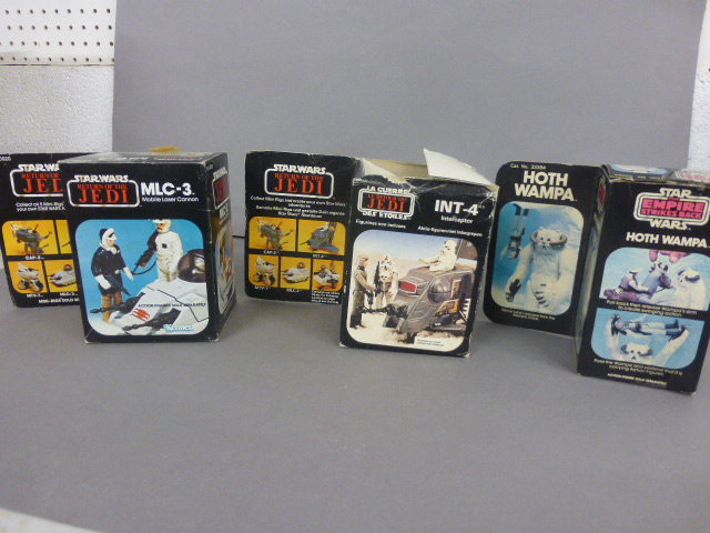Three boxed original Star Wars Return Of The Jedi accessories comprising of Kenner MLC-3 Mobile