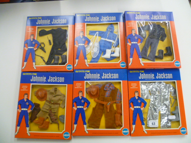 Six Mego Outfits for Johnnie Jackson (all different) in excellent condition