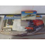 Boxed Hornby OO gauge R851 Freight Hauler train set appears complete with engines and roling stock