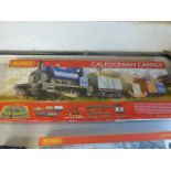 Boxed Hornby OO gauge R1140 Caledonian Carrier train set, complete, appears unused