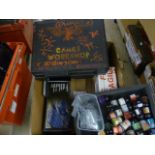 Large quantity of Games Workshop Warhammer figures, accessories, books, magazines etc