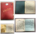 Victorian Writing Album with pages written with Victorian Text but some with later writings