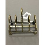 Small Silver Plated Toast Rack stamped Sorley, Glasgow