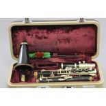 Cased Selmer Console Steel Ebonite Clarinet