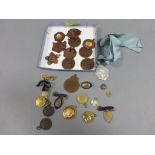 Eleven Bronze and some Enamelled Chinese Medals together with Two Silver Fob Medals and Various