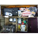 Collection of mixed toys to include Scalextric and die-cast vehicles including 2 x boxed Burago