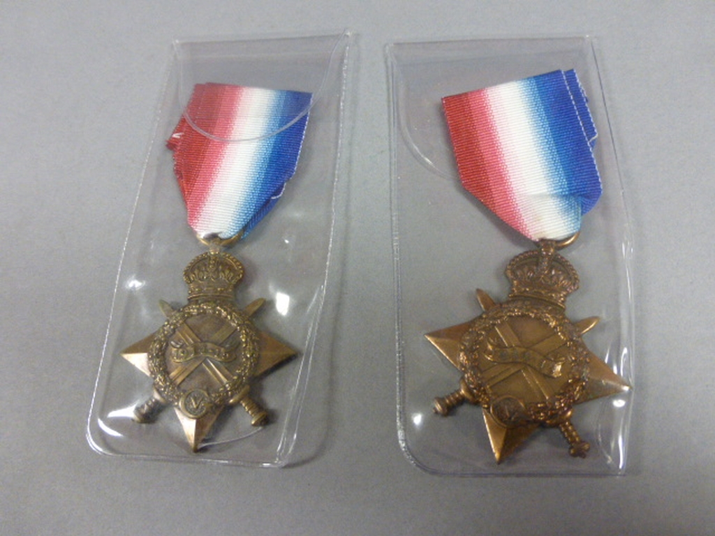 Two WWI Star medals