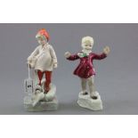 Two Royal Worcester Figures modelled by F G Doughty - January 3452 and November 3418