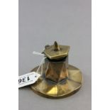 Arts and Crafts Brass Inkwell