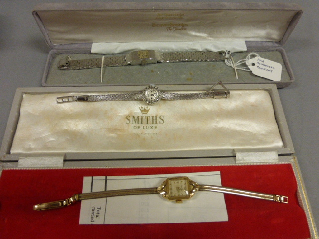 Hallmarked Silver Ciro Wristwatch, Ladies Avia Wristwatch and Boxed Smiths Ladies Wristwatch