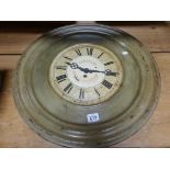 Vintage French tin ware chocolate advertising clock