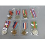 Seven WWII medals including France & Germany Stars