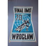 Original 1970 World Championships Speedway poster