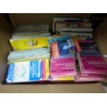 Box of Folded Ordnance Survey, Michelin and Other Road Maps