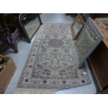 Green Ground Wool Rug