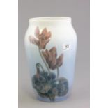 Royal Copenhagen Vase decorated with flowers, number 2633 1217 to base