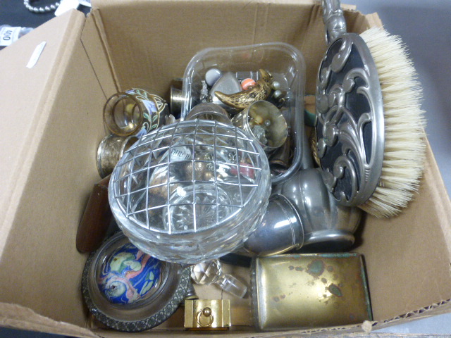 Quantity of Mixed Collectables including Silver Bell, De La Rue Ransomes Patent, Silver Plate,