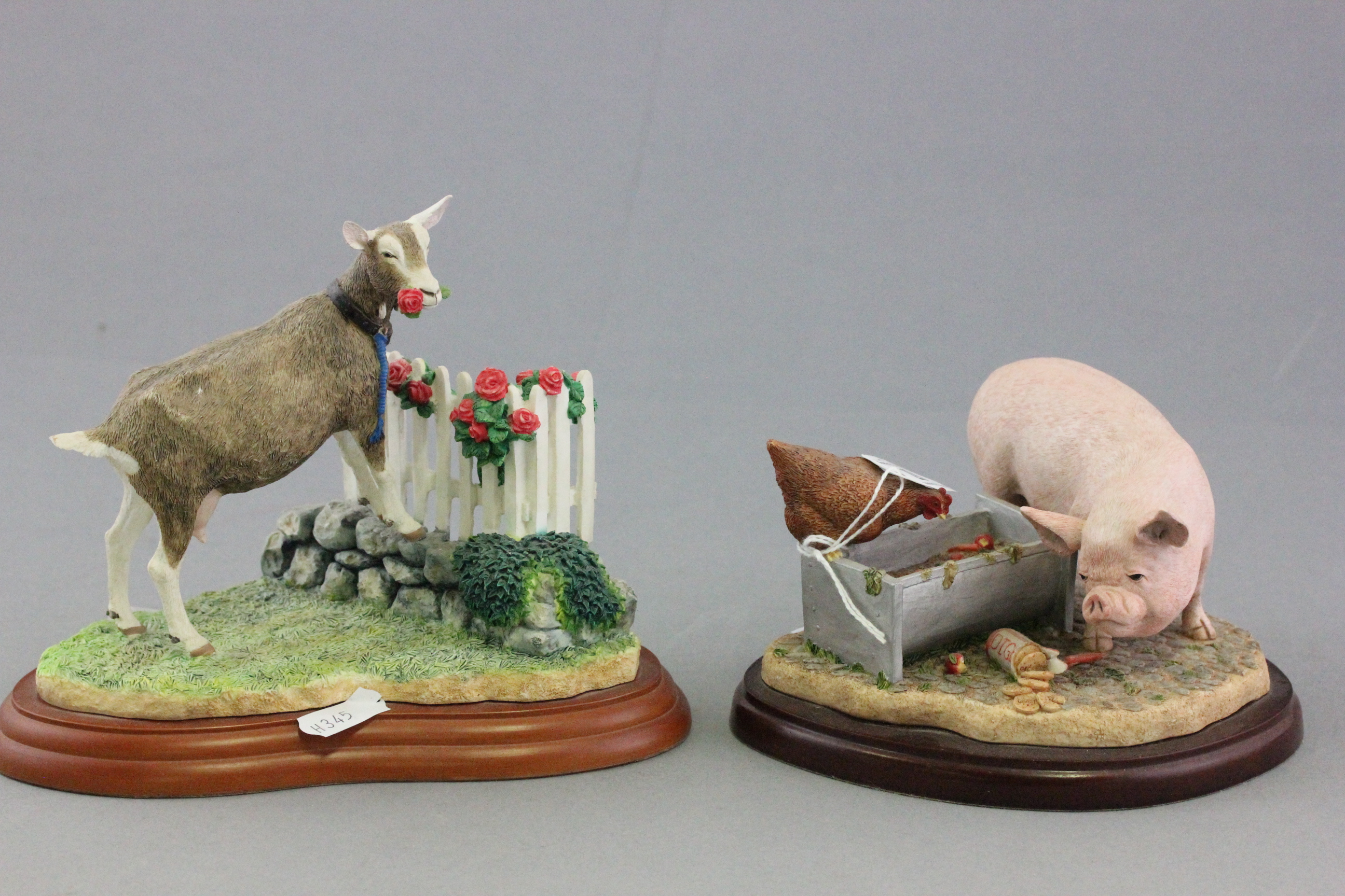 Two Border Fine Arts James Herriot Collection Animals - Prudence and Prize Blooms