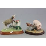 Two Border Fine Arts James Herriot Collection Animals - Prudence and Prize Blooms