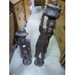 Two African Ethnic Hardwood Carved Figures