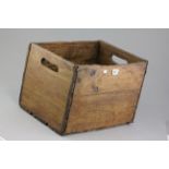 Vintage pine bottle crate