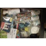 Over 90 cosmetic and toiletry items (used) mostly 1960's-1990's including cosmetic bags, toilet