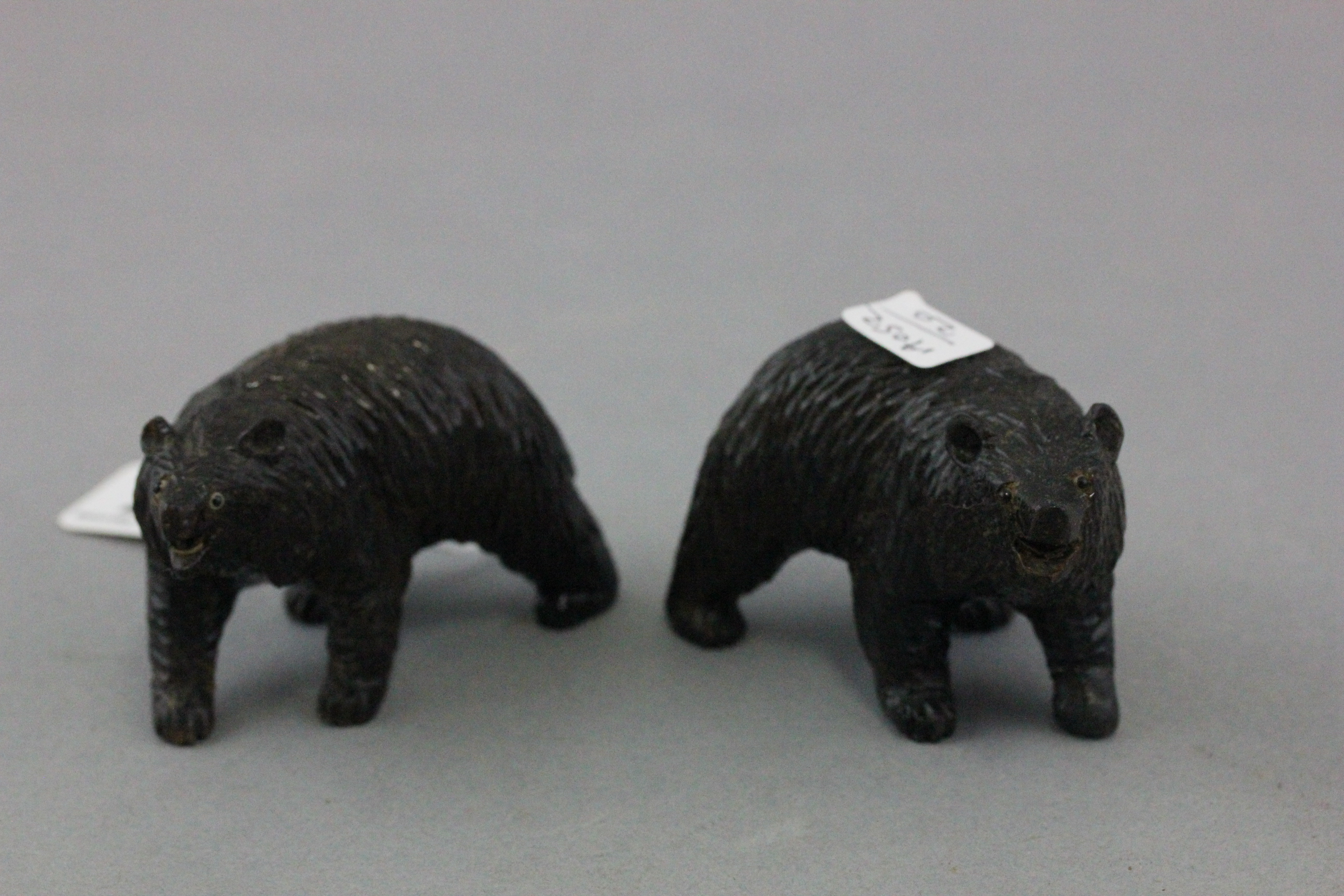 Pair of vintage Black Forest carved bears