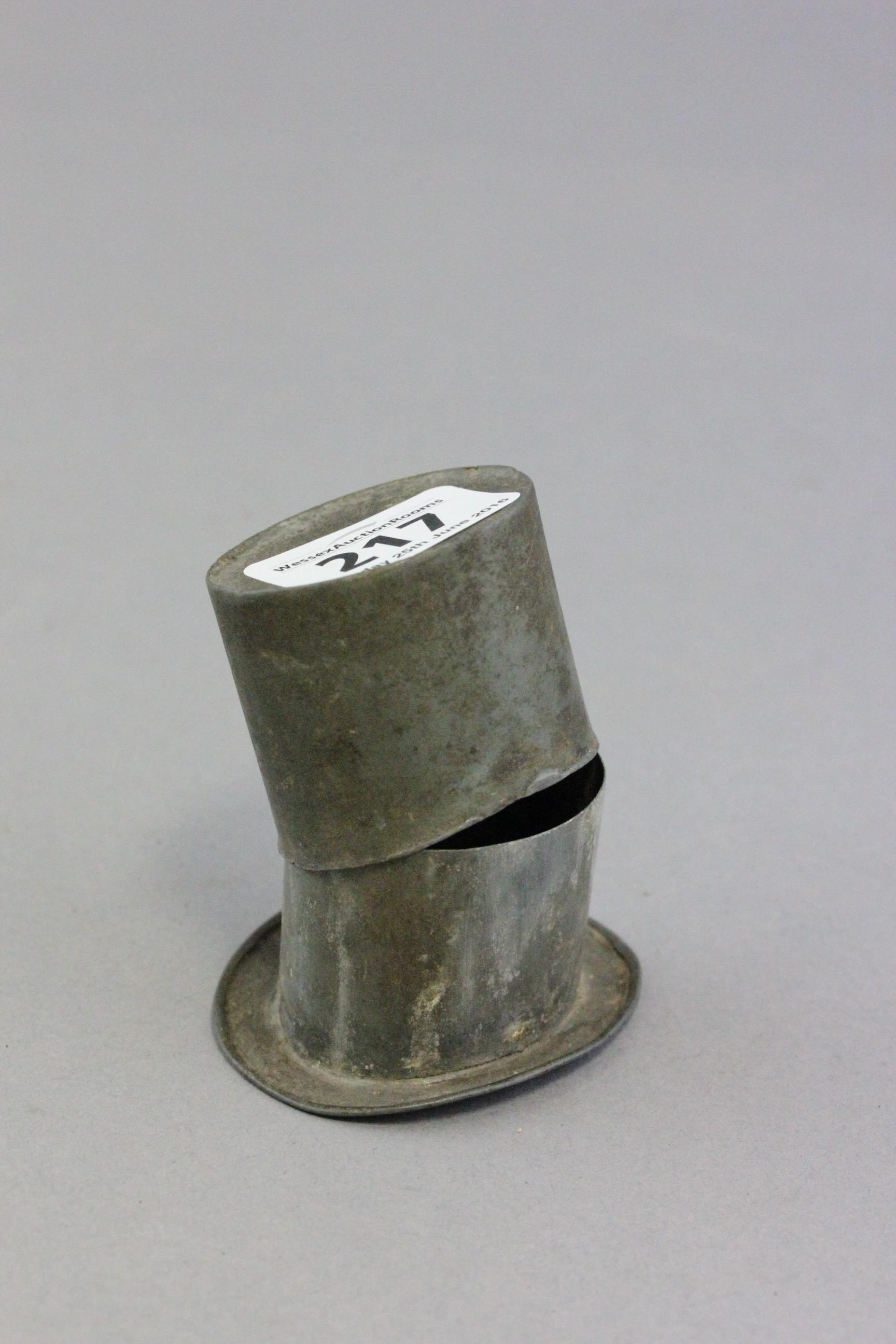 19th century Metal Snuff Box in the form of a Top Hat